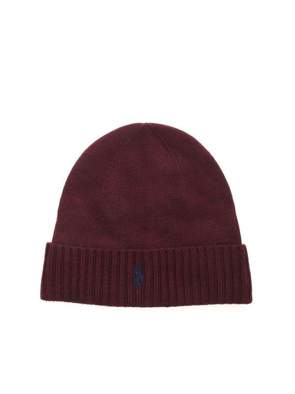 Burgundy ralph lauren beanie Clearance
