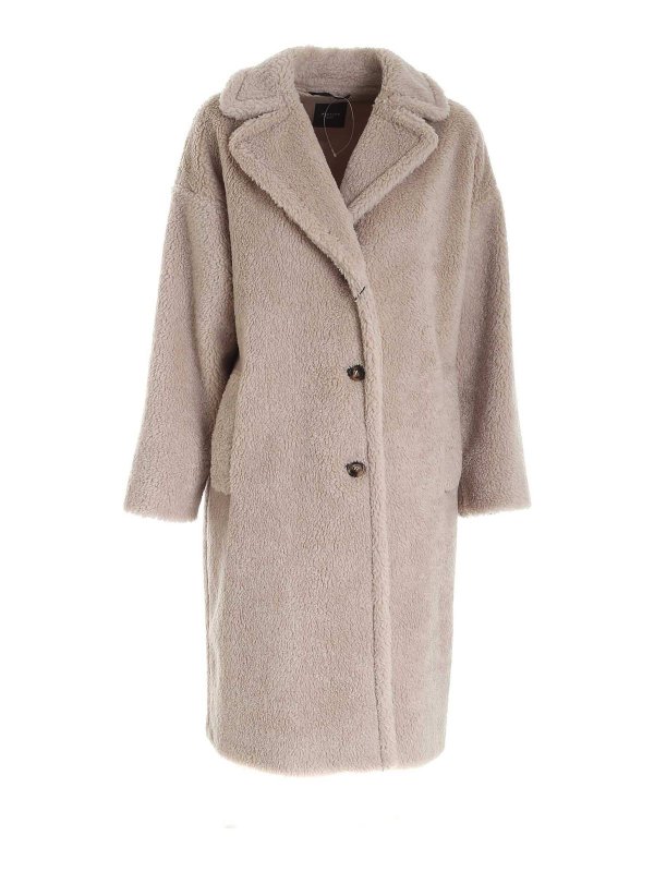 Knee length coats Weekend Max Mara - Salmone coat in beige - 50160913000005