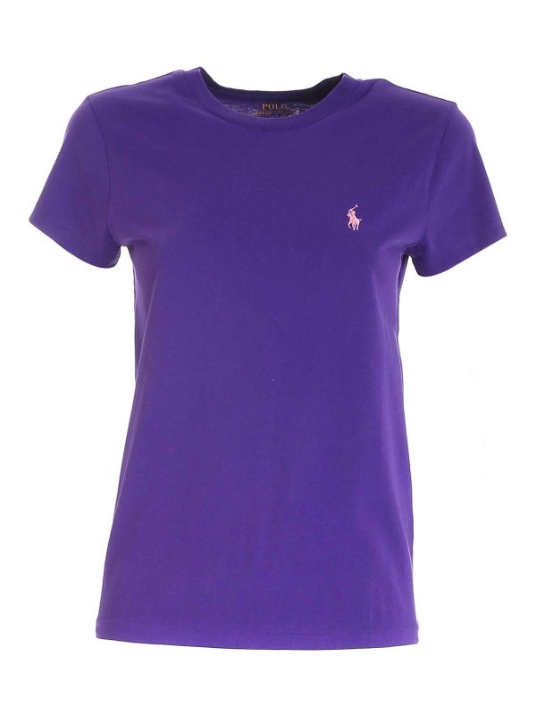 T-shirts Polo Ralph Lauren - Branded T-shirt in purple - 211847073002