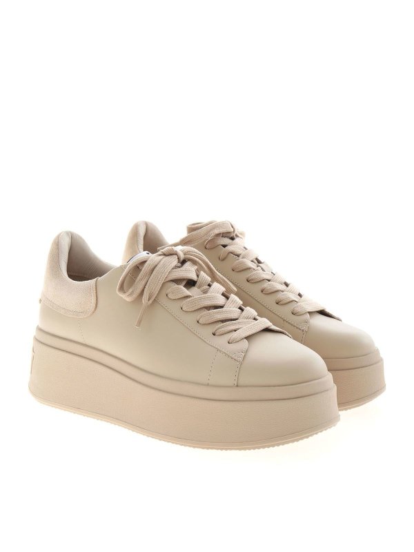 ash moby leather platform sneakers