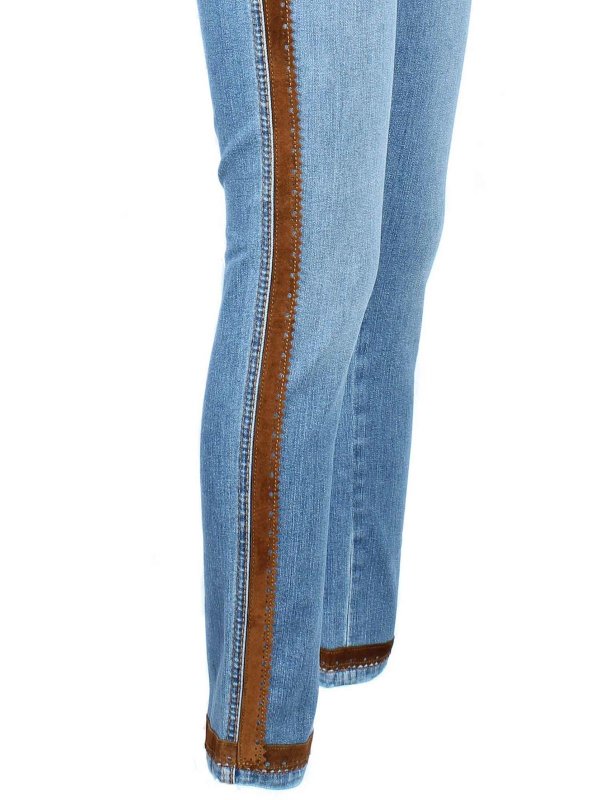 Pantalon en jean Jean Ermanno Scervino en coloris Bleu Femme Vêtements Jeans Jeans skinny 