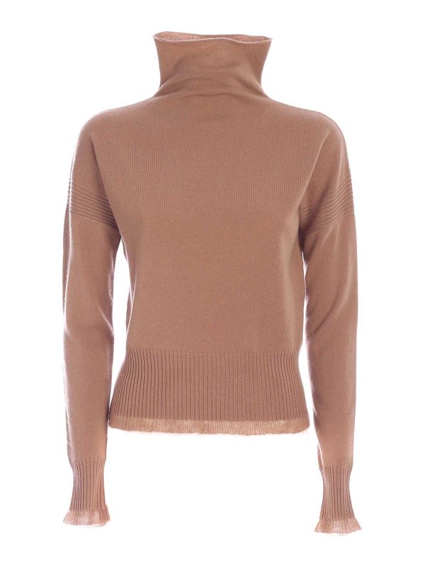 Turtlenecks & Polo necks Max Mara Studio - Tasso turtleneck in camel ...