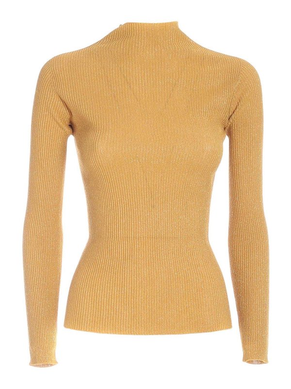 Turtlenecks & Polo necks Max Mara Studio - Baldo golden sweater ...