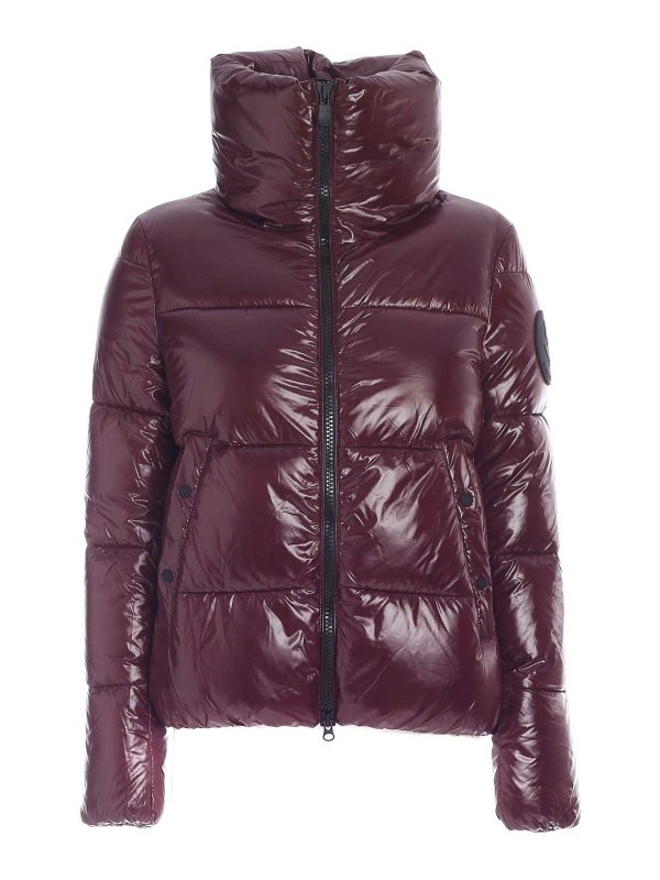 Padded coats Save the Duck - Isla down jacket in wine color ...