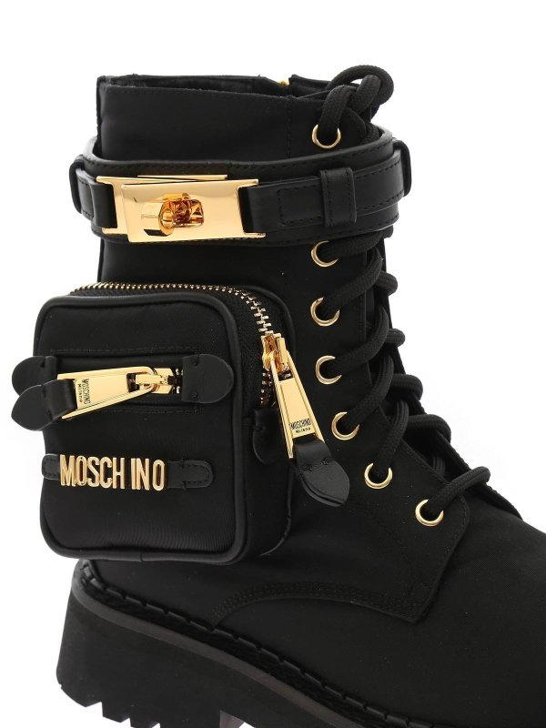 moschino black boots