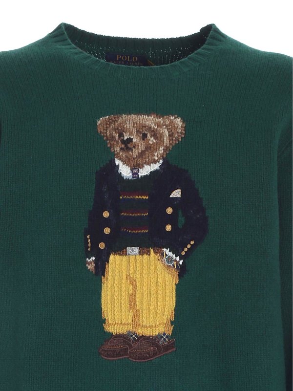 green polo bear sweater