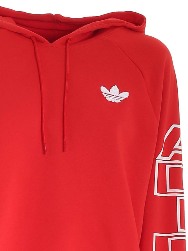 adidas hoodie red logo