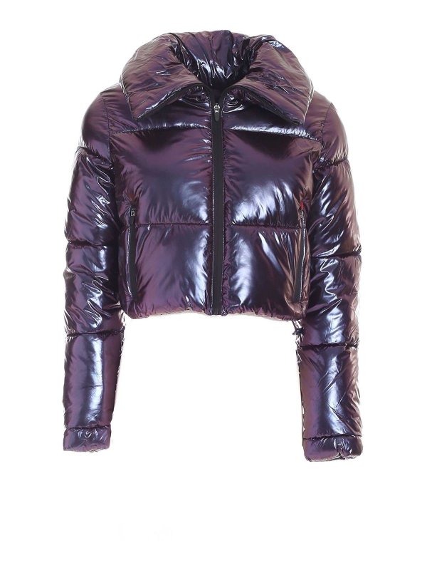 holographic crop jacket