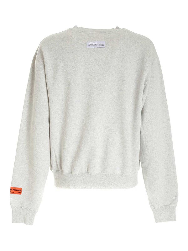 split crewneck sweatshirt