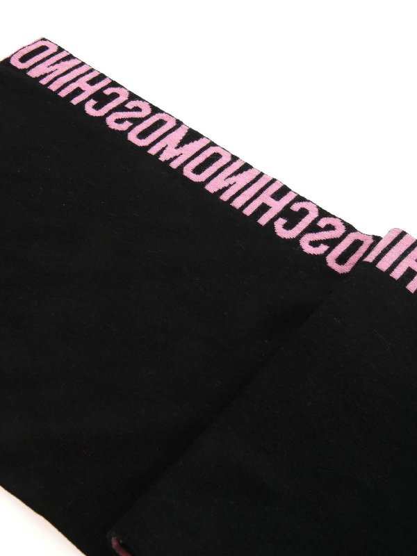 moschino logo scarf
