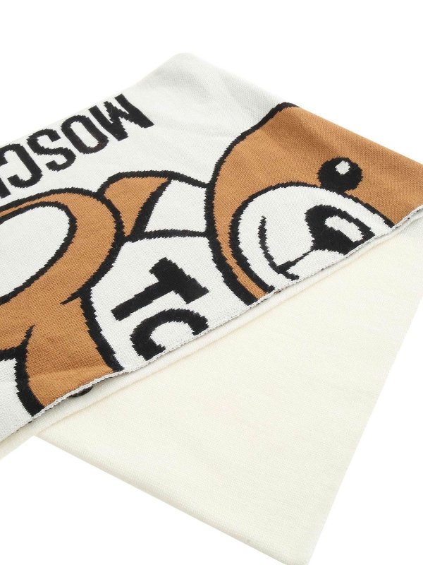 moschino logo scarf
