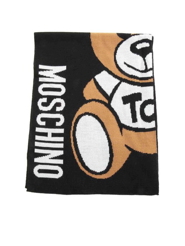 moschino logo scarf