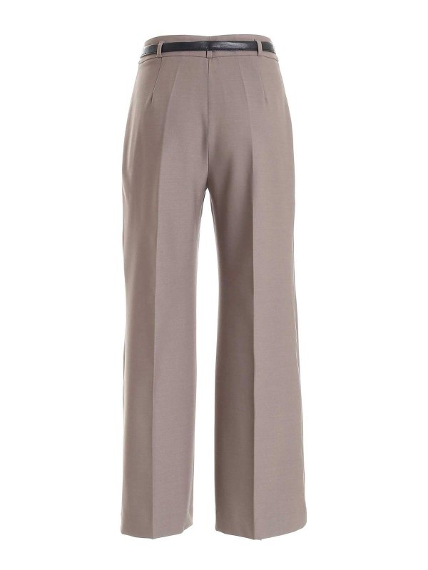 Casual trousers True Royal - Flaminia pants in mud color - T707801003