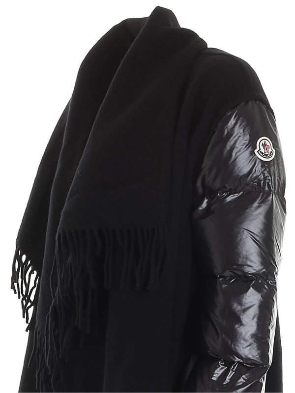Capes & Ponchos Moncler Padded sleeves cape in black 3G00027A0064999