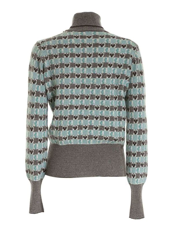 Turtlenecks & Polo necks Malo - Multicolor jacquard turtleneck ...