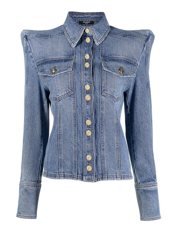 padded shoulder jacket