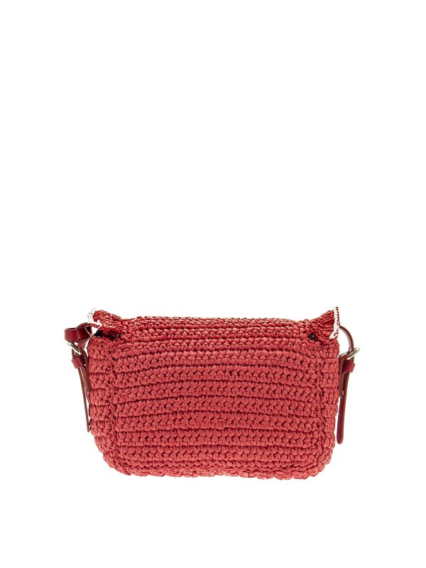 woven raffia clutch