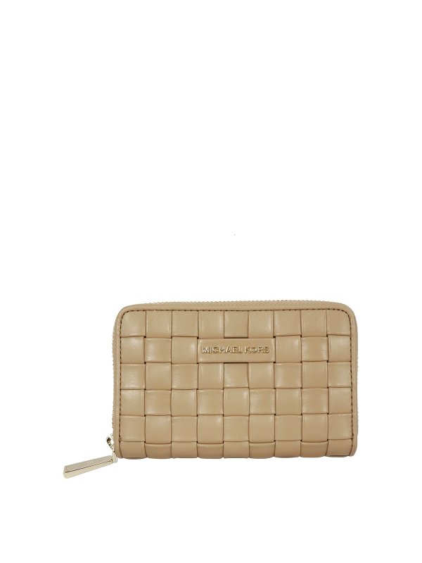 michael kors woven wallet