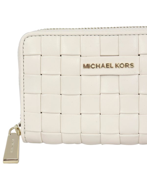 michael kors woven wallet