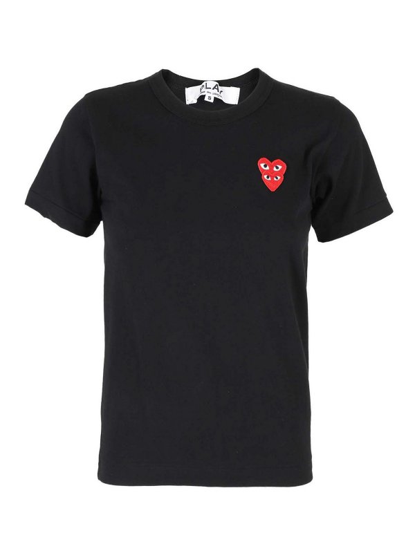 commes des garcons play black