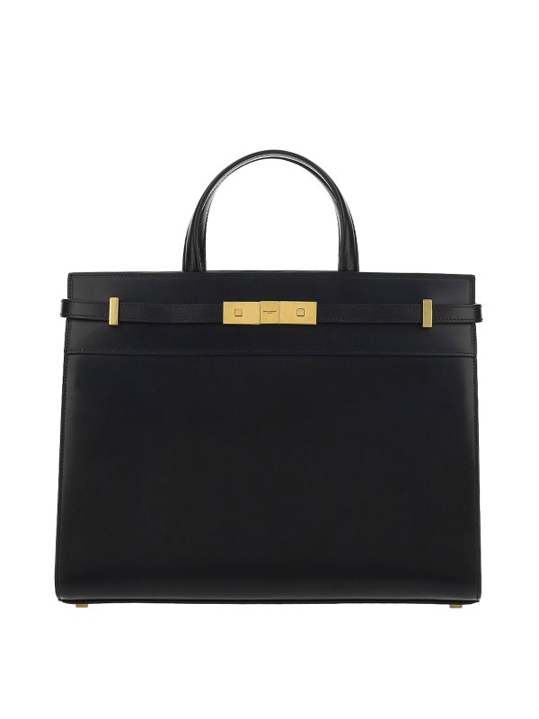 saint laurent manhattan small smooth leather tote bag