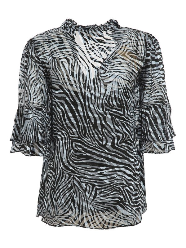 michael kors zebra top