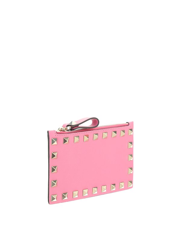 valentino pink card holder