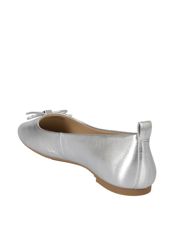 michael kors silver flat shoes