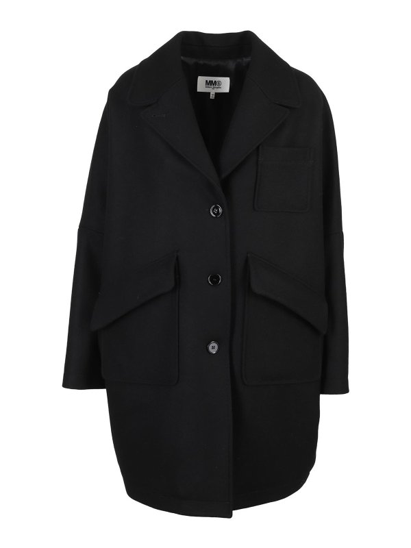 Short coats MM6 Maison Margiela - Wool blend coat - S52AA0113S52207900