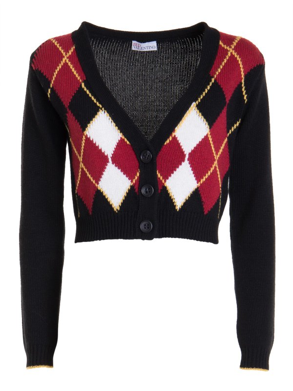 ژاکت ، کاردیگان Valentino Red - Argyle 