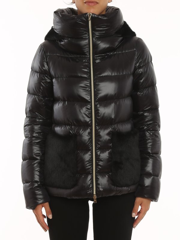 fur collar puffer jacket