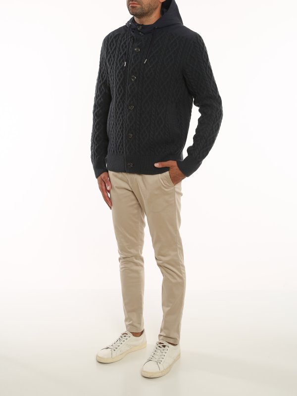 herno hooded cardigan