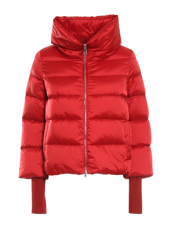 silky puffer jacket