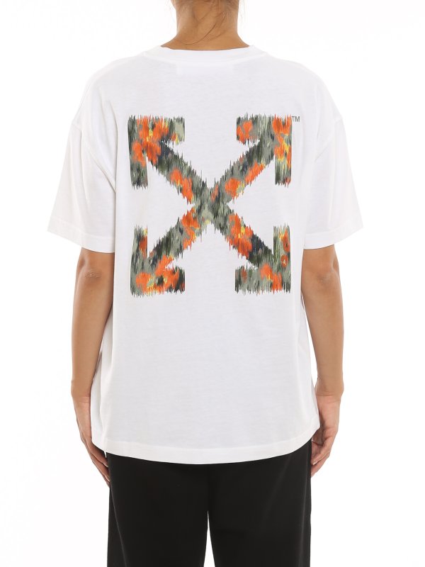 off white colored arrows tee