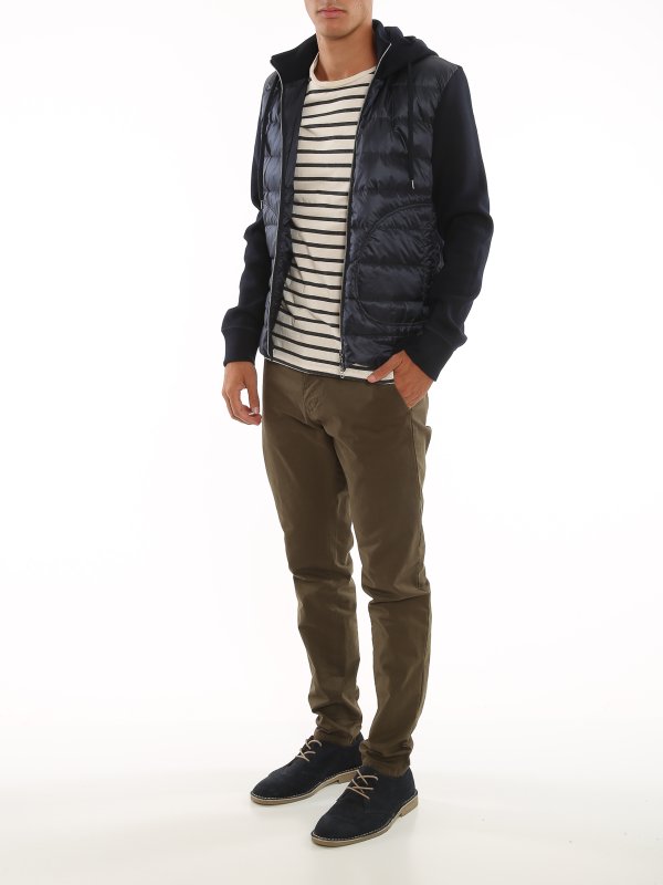 nylon blend bomber jacket