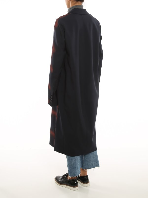 بلند Marni - Check-print detailed coat 