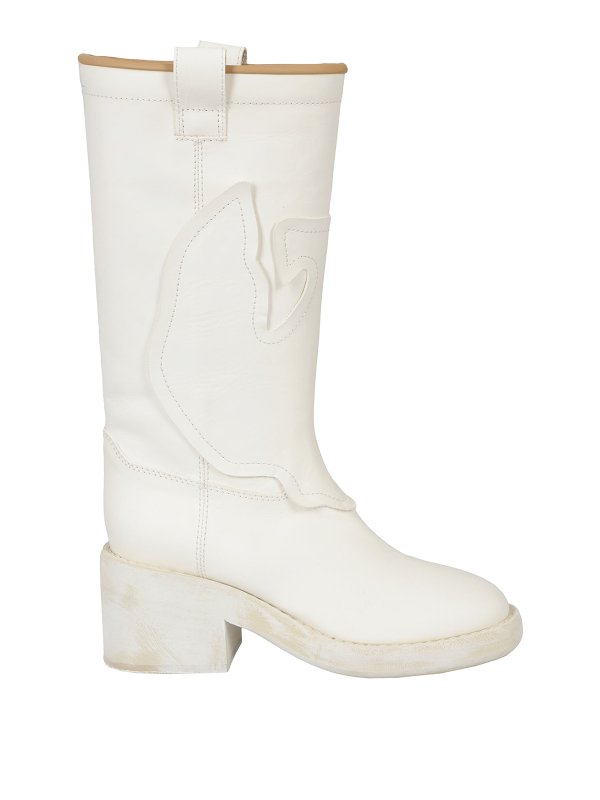 mm6 white boots