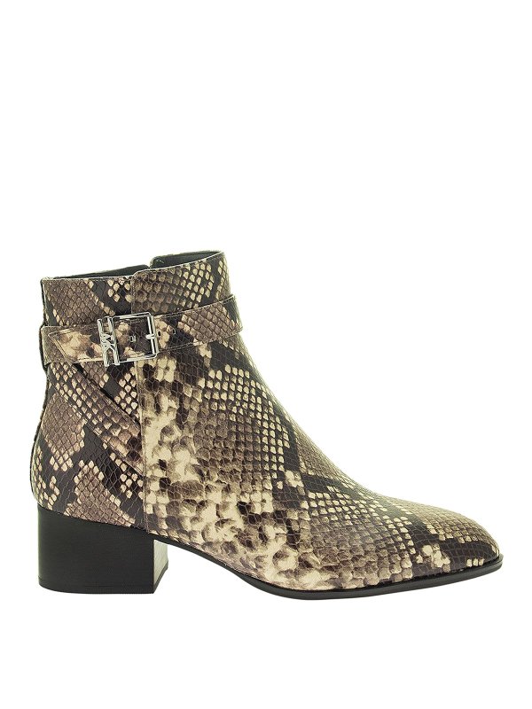 michael kors snakeskin ankle boots