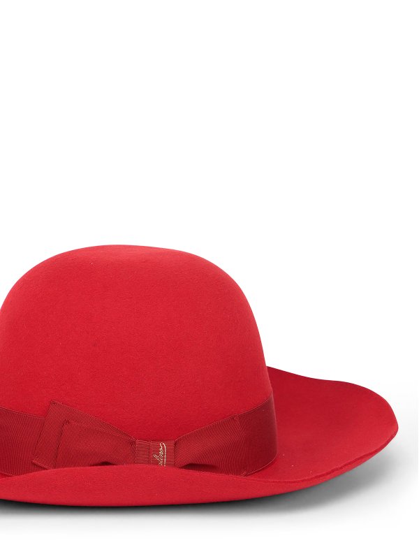 caps Borsalino - Eleonora red felt hat 