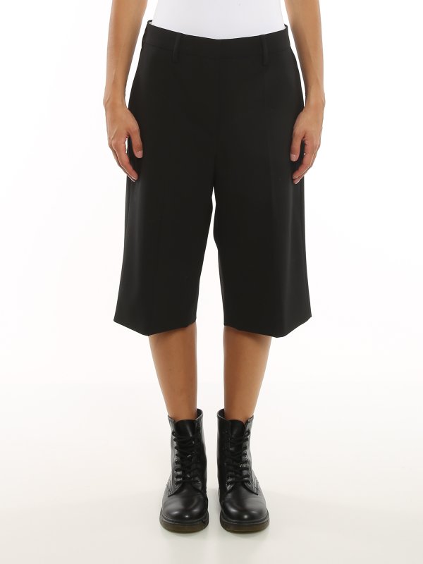 Wool blend Bermuda shorts 