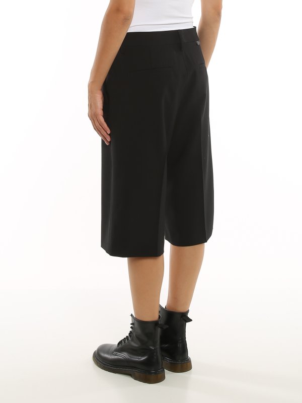 Wool blend Bermuda shorts 