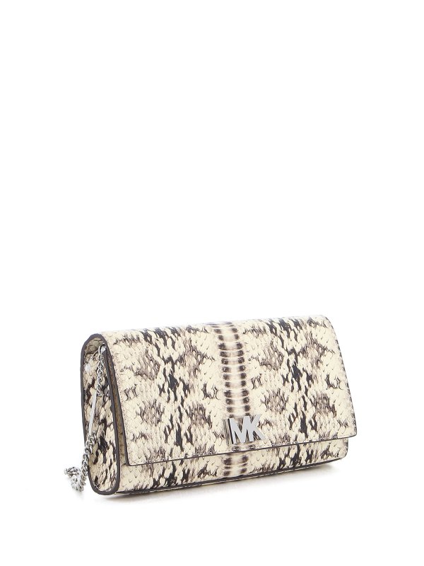 snake print clutch