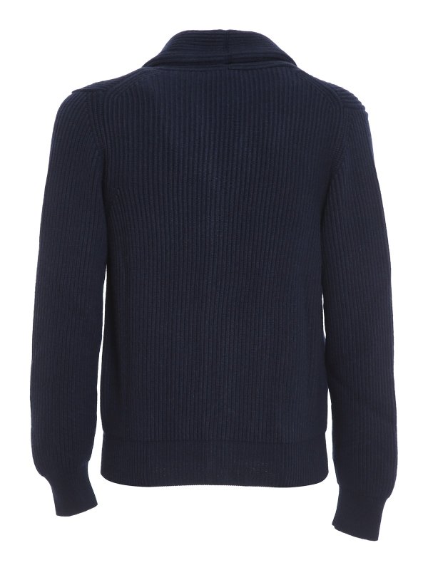 Cardigans McGeorge of Scotland - Ribbed wool and cashmere cardigan ...