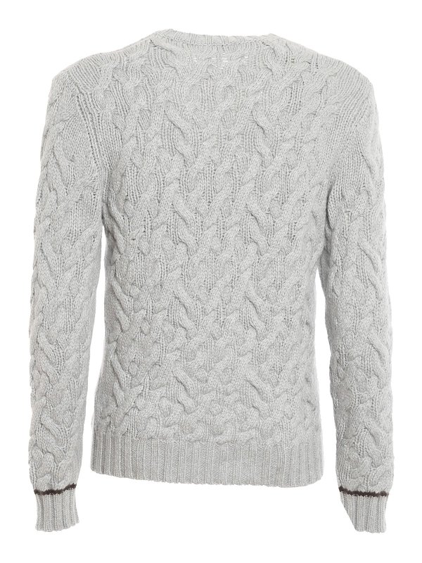 Cable-knit cashmere sweater 
