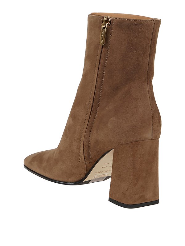 sergio rossi suede booties