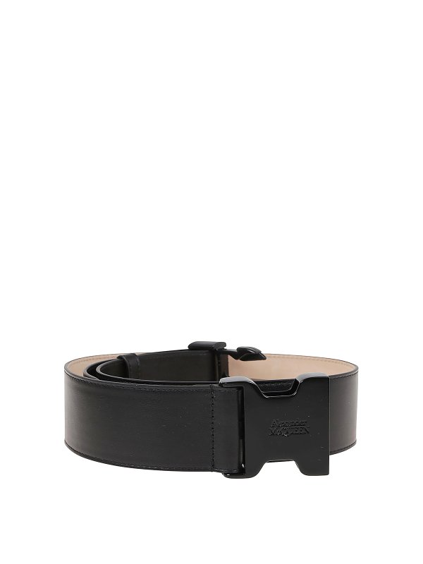 Belts Alexander Mcqueen - Matte leather belt - 6689421AAD01000 | iKRIX.com