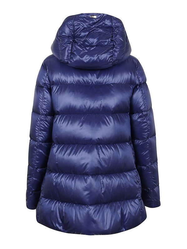 puffer jacket with scarf