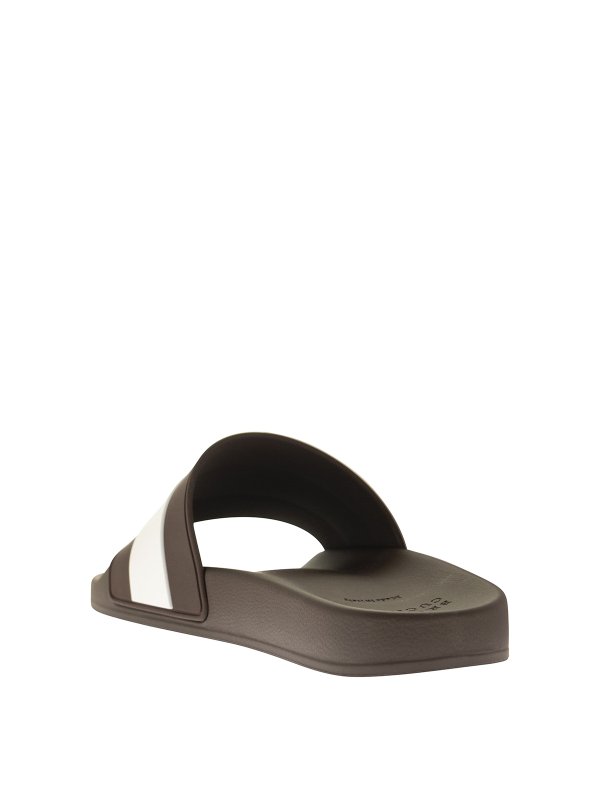 Flip flops Brunello Cucinelli - Striped pool slides - MZUPOSR249C029