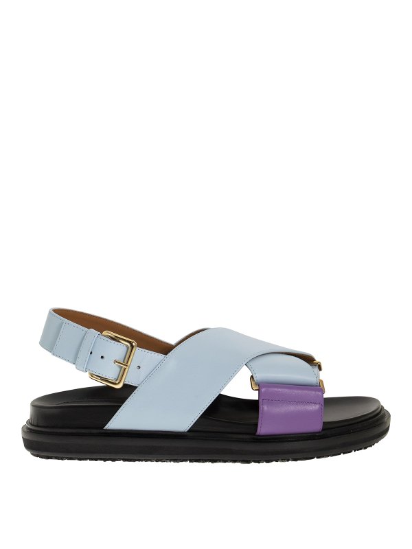 sandales bleu clair