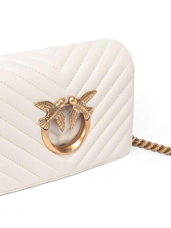 Pinko Mini Love Bag Icon Bag powder pink quilted leather | H-Brands